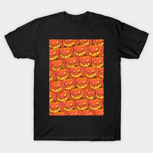 Halloween pumpkin carvings T-Shirt by Swadeillustrations